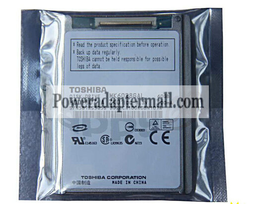 NEW 1.8" TOSHIBA MK6028GAL 60GB ZIF CE hard drive HDD1807 - Click Image to Close